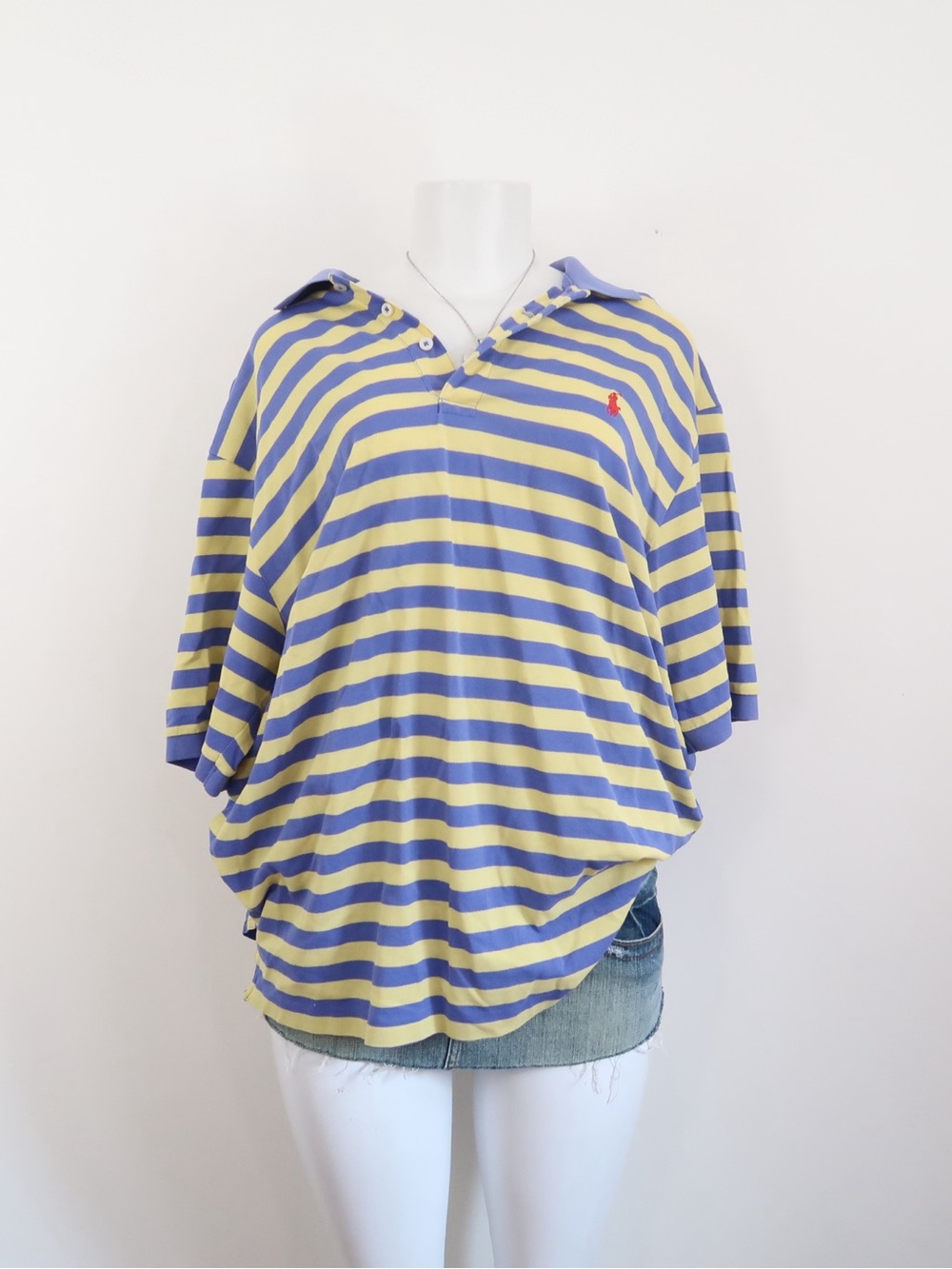 Ralph Lauren Polo Golf Striped Polo in Lavender and Pale Yellow